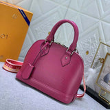 Louis Vuitton LV Women Alma BB Handbag Pink Epi Grained Cowhide Leather