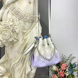 Louis Vuitton LV Women Bella Bucket Bag Gradient Blue Mahina Perforated Calf Leather