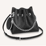 Louis Vuitton LV Women Bella Bucket Bag in Mahina Calf Leather Monogram