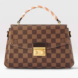 Louis Vuitton LV Women Braided Croisette Brown Damier Ebene Coated Canvas Handbag