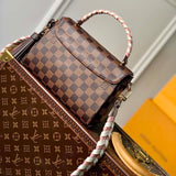 Louis Vuitton LV Women Braided Croisette Brown Damier Ebene Coated Canvas Handbag
