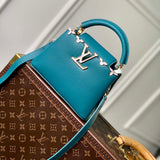 Louis Vuitton LV Women Capucines Mini Handbag Green Taurillon Cowhide Leather