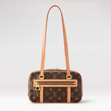 Louis Vuitton LV Women Cité Handbag Monogram Coated Canvas Cowhide Leather