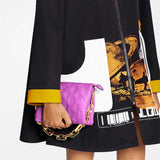 Louis Vuitton LV Women Coussin BB Handbag Orchidee Purple Monogram Embossed Puffy Lambskin