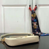 Louis Vuitton LV Women Easy Pouch On Strap White Monogram Supple Grained Cowhide Clutch