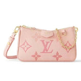 Louis Vuitton LV Women Easy Pouch Pink Monogram Empreinte Embossed Supple Grained Cowhide Clutch