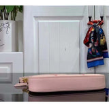 Louis Vuitton LV Women Easy Pouch Pink Monogram Empreinte Embossed Supple Grained Cowhide Clutch