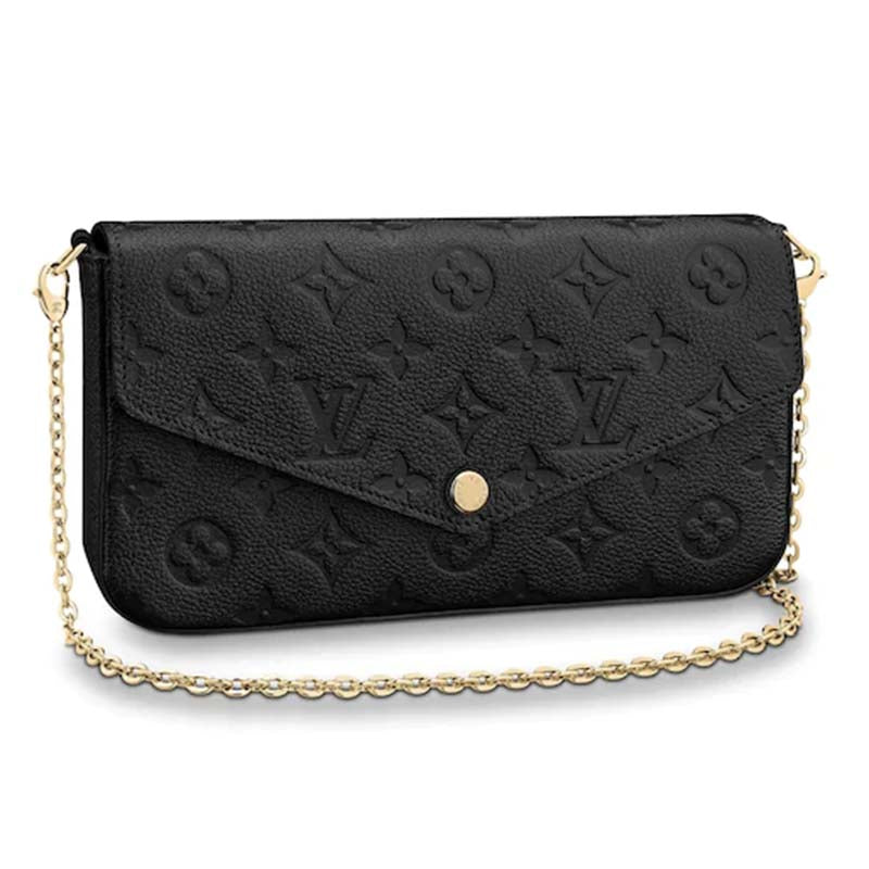 Louis Vuitton LV Women Félicie Pochette Monogram Empreinte Leather Clutch