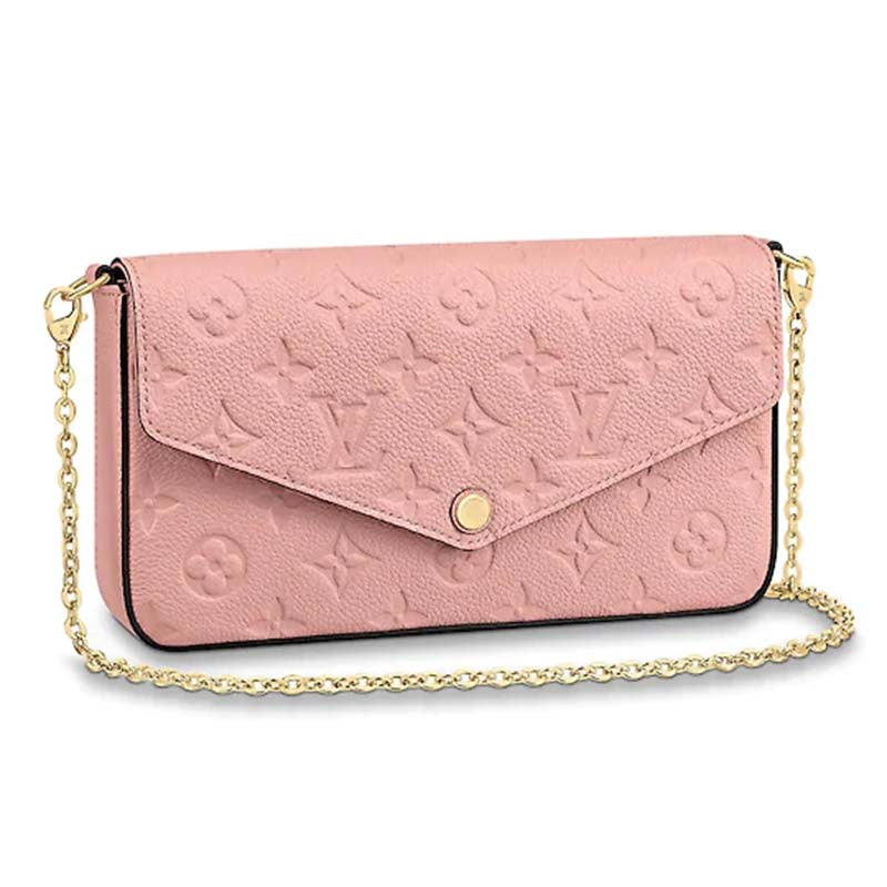 Louis Vuitton LV Women Félicie Pochette Monogram Empreinte Leather Clutch