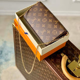 Louis Vuitton LV Women Félicie Pochette Pink Brown Monogram Coated Canvas Clutch