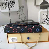 Louis Vuitton LV Women Game On Félicie Pochette Monogram Canvas-Black Clutch