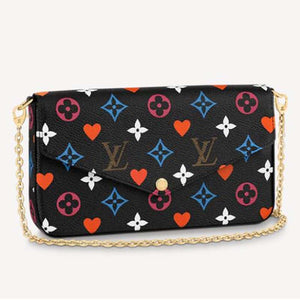Louis Vuitton LV Women Game On Félicie Pochette Monogram Canvas-Black Clutch