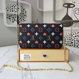 Louis Vuitton LV Women Game On Félicie Pochette Monogram Canvas-Black Clutch