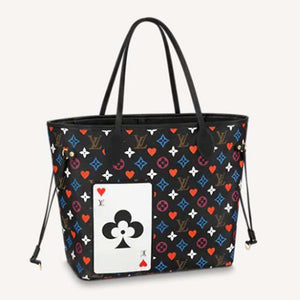 Louis Vuitton LV Women Game On Neverfull MM Monogram Flowers Canvas Tote