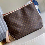 Louis Vuitton LV Women Graceful MM Hobo Classic Beige Monogram Coated Canvas Shoulder Bag