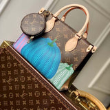 Louis Vuitton LV Women LV x YK OnTheGo PM Monogram Coated Canvas Pumpkin Print Tote