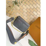 Louis Vuitton LV Women Lockme Tender Black Grained Calf Leather Handbag