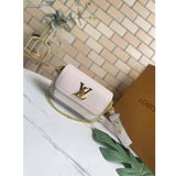 Louis Vuitton LV Women Lockme Tender Rosewater Greige Grained Calf Leather Handbag