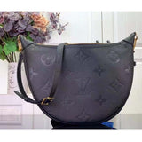 Louis Vuitton LV Women Loop Hobo Black Monogram Empreinte Embossed Grained Cowhide Leather Shoulder Bag