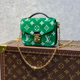 Louis Vuitton LV Women Micro Métis Bag Green Monogram Jacquard Velvet