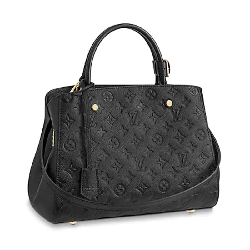 Louis Vuitton LV Women Montaigne MM Handbag Monogram Empreinte Leather
