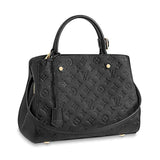Louis Vuitton LV Women Montaigne MM Handbag Monogram Empreinte Leather