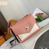 Louis Vuitton LV Women Mylockme Chain Bag Rose Trianon Pink Grained Calf Leather