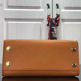 Louis Vuitton LV Women On My Side PM Tote Bag Summer Gold Orange Perforated Calf Leather