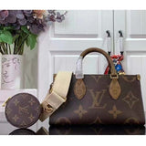 Louis Vuitton LV Women OnTheGo East West Giant Monogram Monogram Reverse Coated Canvas Tote