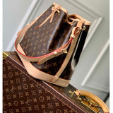 Louis Vuitton LV Women Petit Noé Bucket Bag Monogram Coated Canvas Cowhide Leather