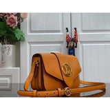 Louis Vuitton LV Women Pont 9 Soft PM Handbag Yellow Grained Calfskin Cowhide