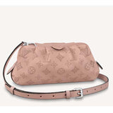 Louis Vuitton LV Women Scala Mini Pouch Magnolia Pink Mahina Perforated Calf Leather Clutch