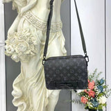 Louis Vuitton LV Women Steamer Messenger Monogram Eclipse Coated Canvas Handbag