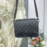 Louis Vuitton LV Women Steamer Messenger Monogram Eclipse Coated Canvas Handbag