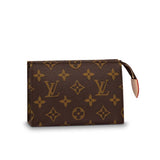 Louis Vuitton LV Women Toiletry Pouch 15 Monogram Canvas Clutch