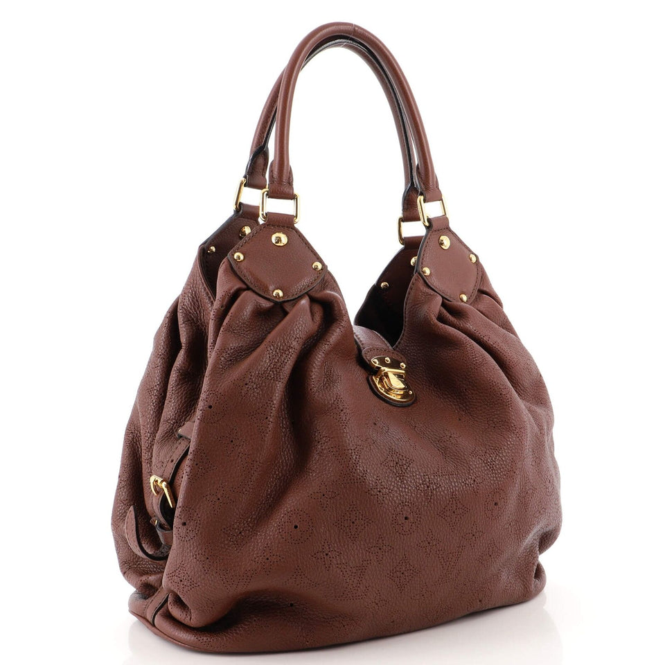 Louis Vuitton LEATHER MAHINA HOBO BAG