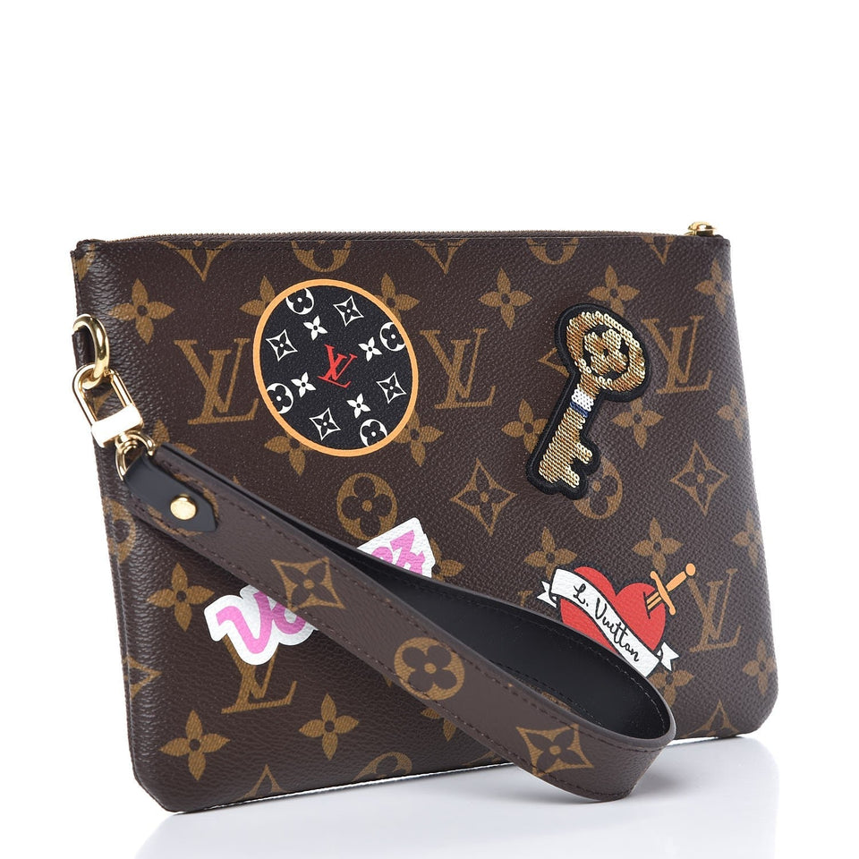 Louis Vuitton LIMITED EDITION MONOGRAM PATCH CITY WRISTLET/ CLUTCH BAG