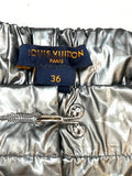 Louis Vuitton METALLIC SILVER MONOGRAM TRACK PANTS