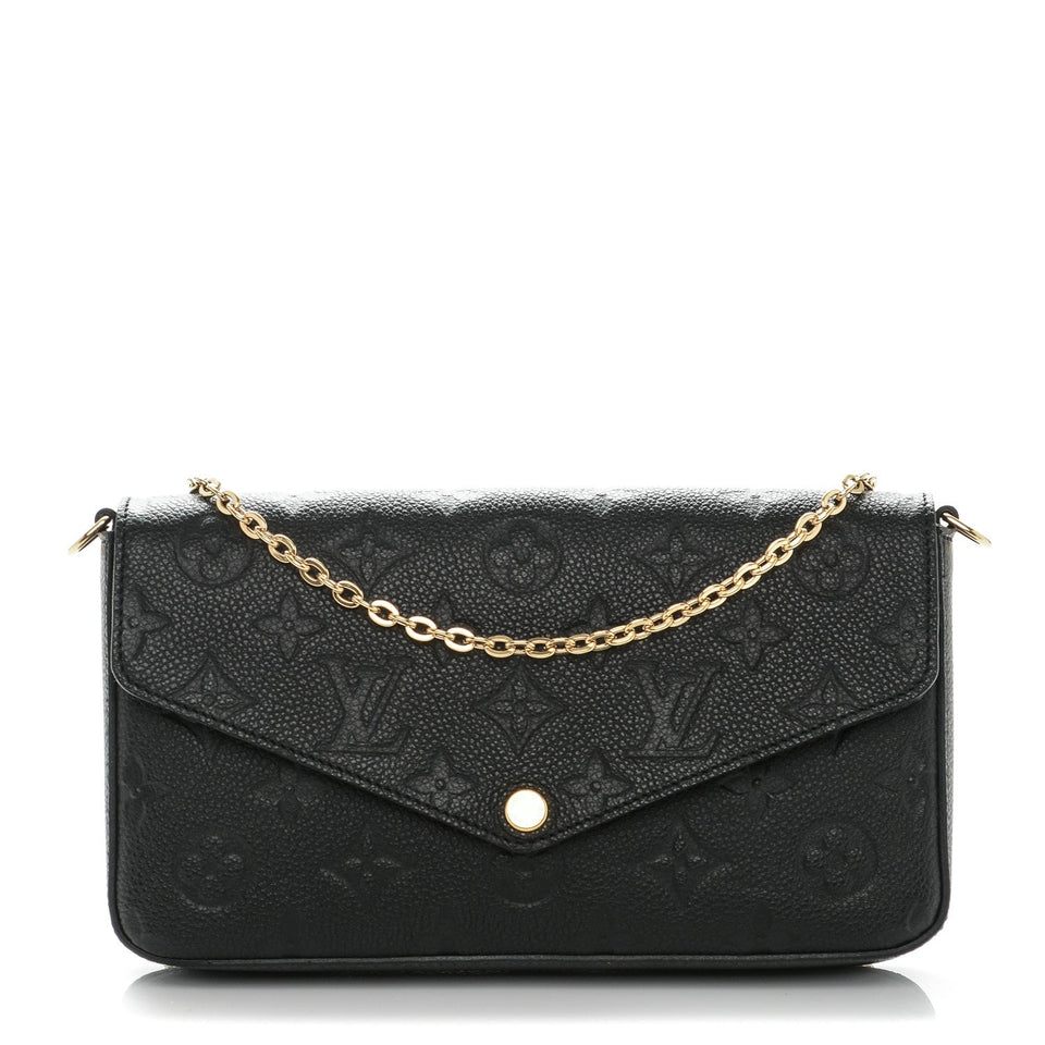 Louis Vuitton MONOGRAM EMPREINTE LEATHER FÉLICIE CHAIN BAG