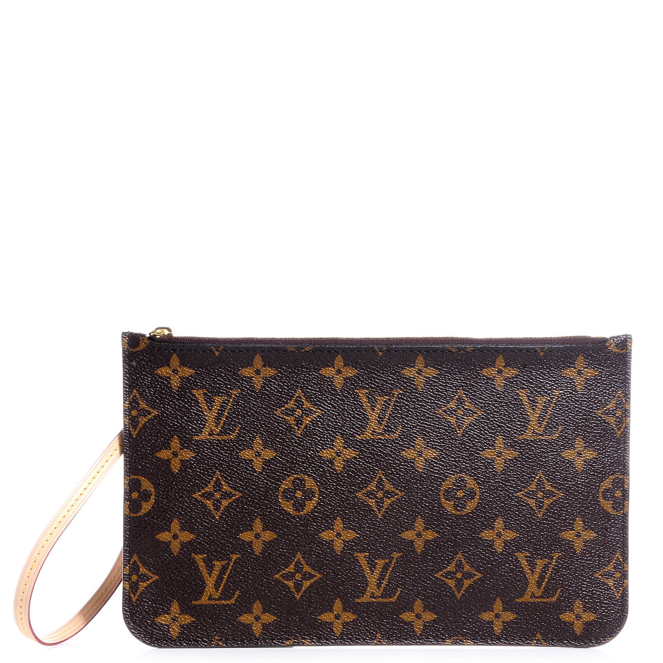 Louis Vuitton MONOGRAM NEVERFULL MM GM POCHETTE-PINK