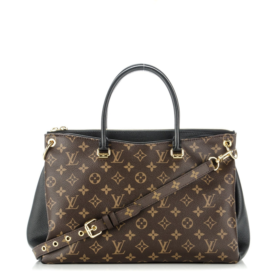 Louis Vuitton MONOGRAM PALLAS NOIR MM SHOULDER BAG
