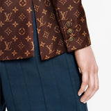 Louis Vuitton MONOGRAM SILK TWILL BLAZER