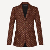 Louis Vuitton MONOGRAM SILK TWILL BLAZER