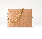 Louis Vuitton LAMBSKIN EMBOSSED MONOGRAM COUSSIN PM BAG