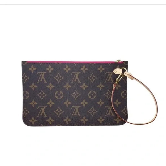 Louis Vuitton MONOGRAM NEVERFULL MM GM POCHETTE-PINK