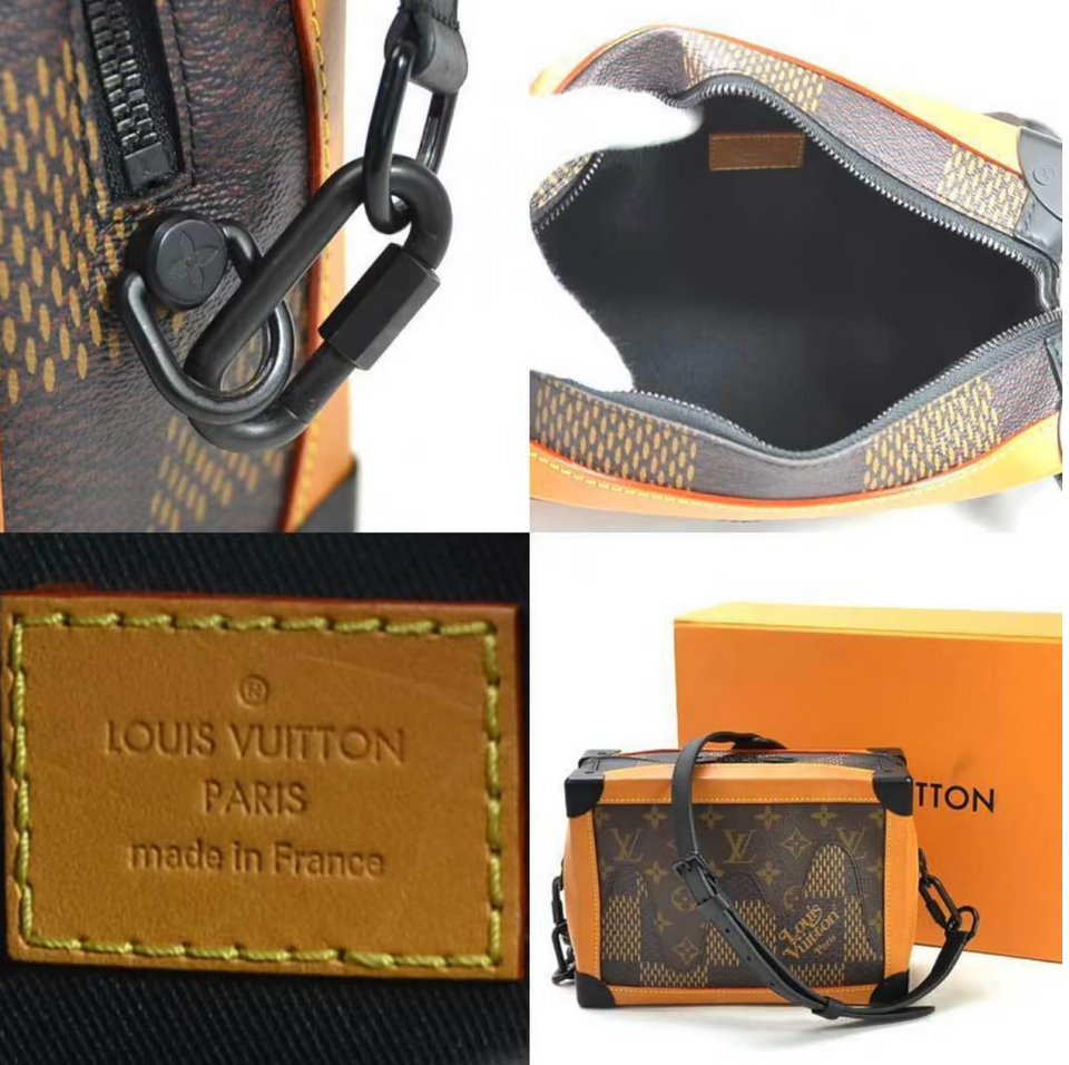 Louis Vuitton X NIGO SOFT TRUNK MONOGRAM DAMIER EBENE GIANT