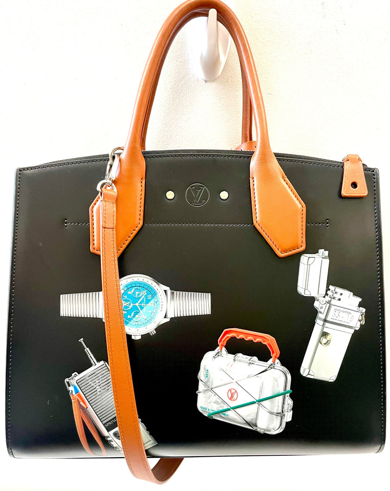 Louis Vuitton LIMITED EDITION WORLD TOUR CITY STEAMER CALFSKIN TOTE
