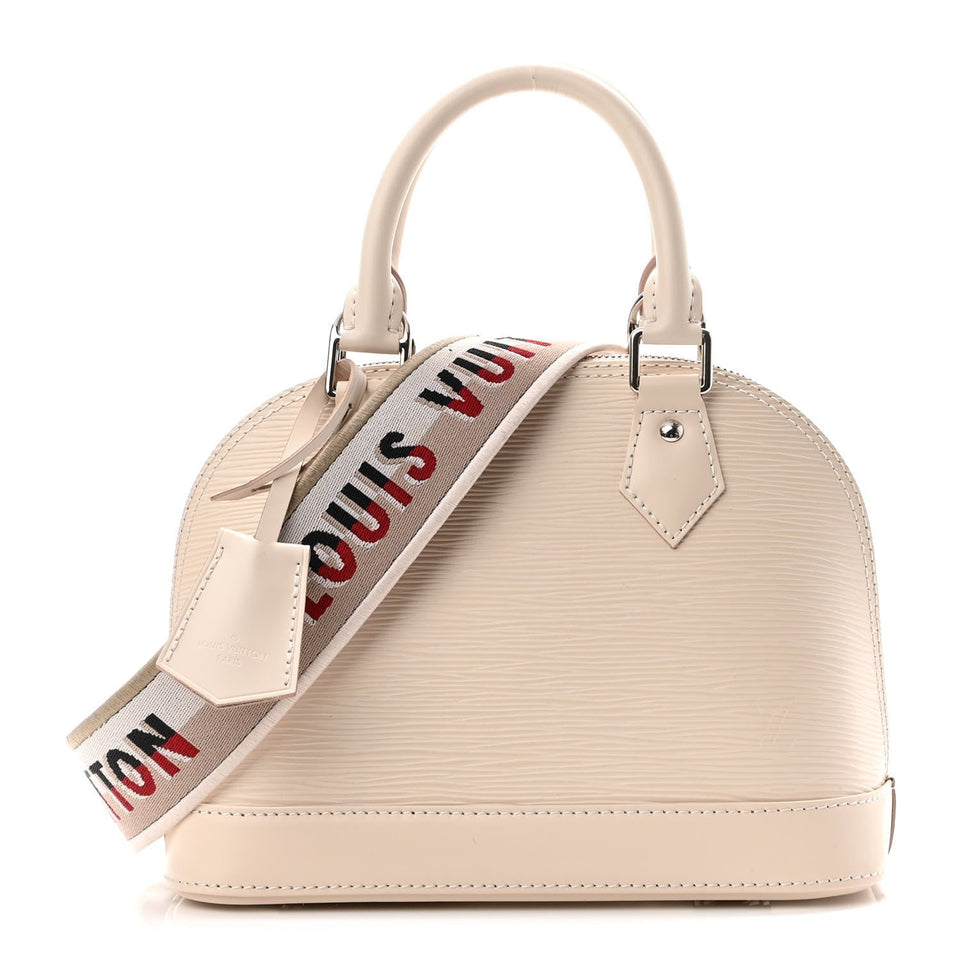 Louis Vuitton EPI LEATHER ALMA BB WHITE QRZ Handbag