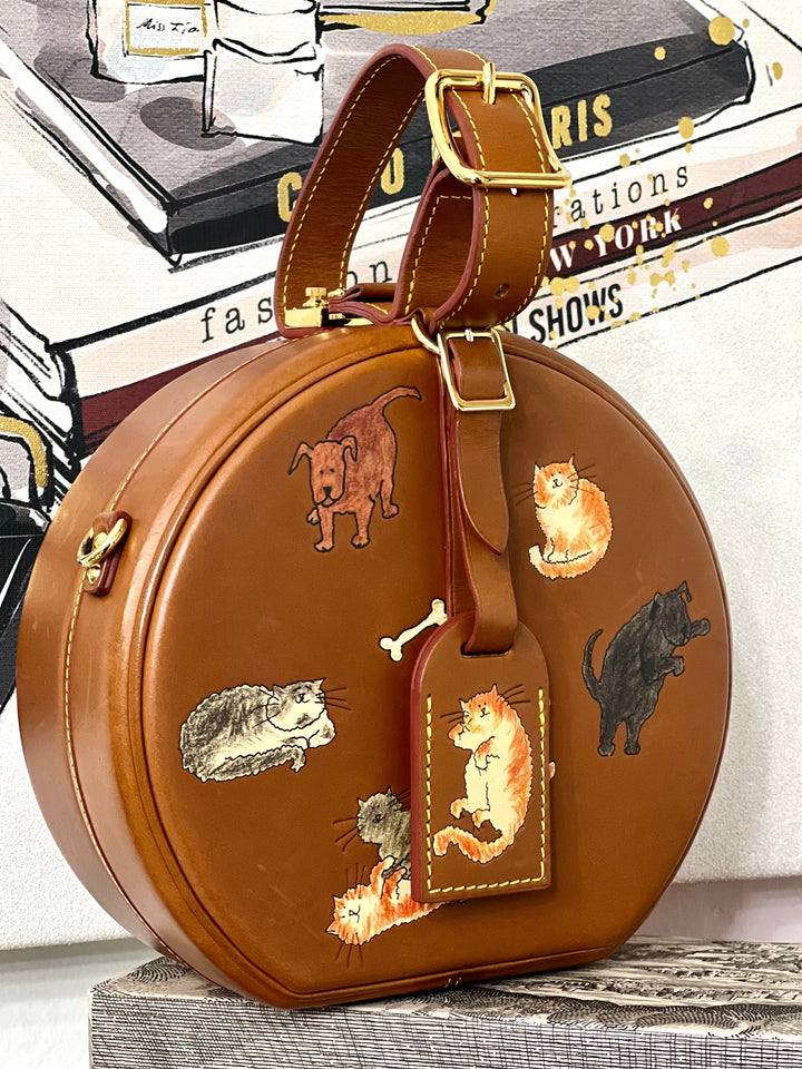 Louis Vuitton CALFSKIN CATOGRAM PETITE BOITE CHAPEAU BAG