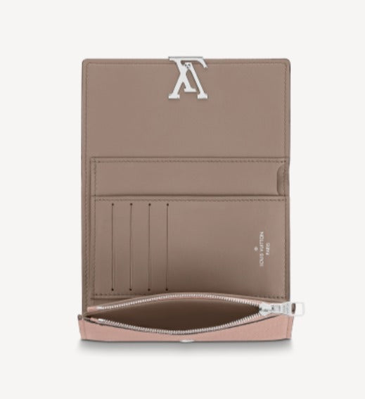 Louis Vuitton TAURILLON CAPUCINES COMPACT WALLET ROSE
